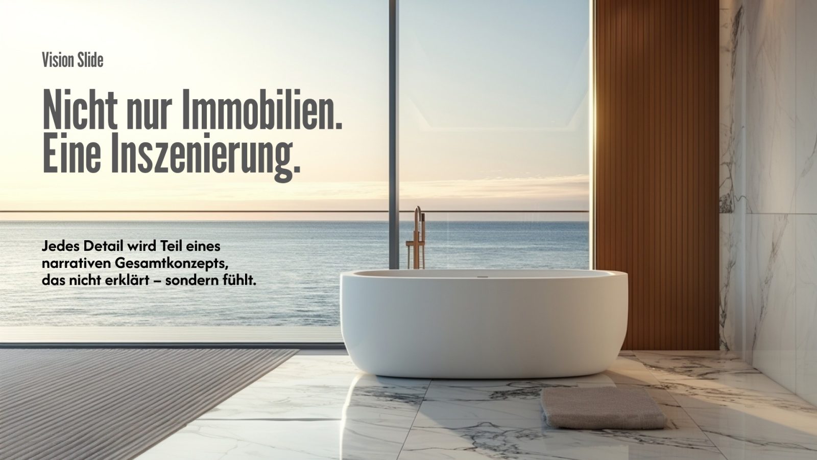 Bathtub facing the horizon