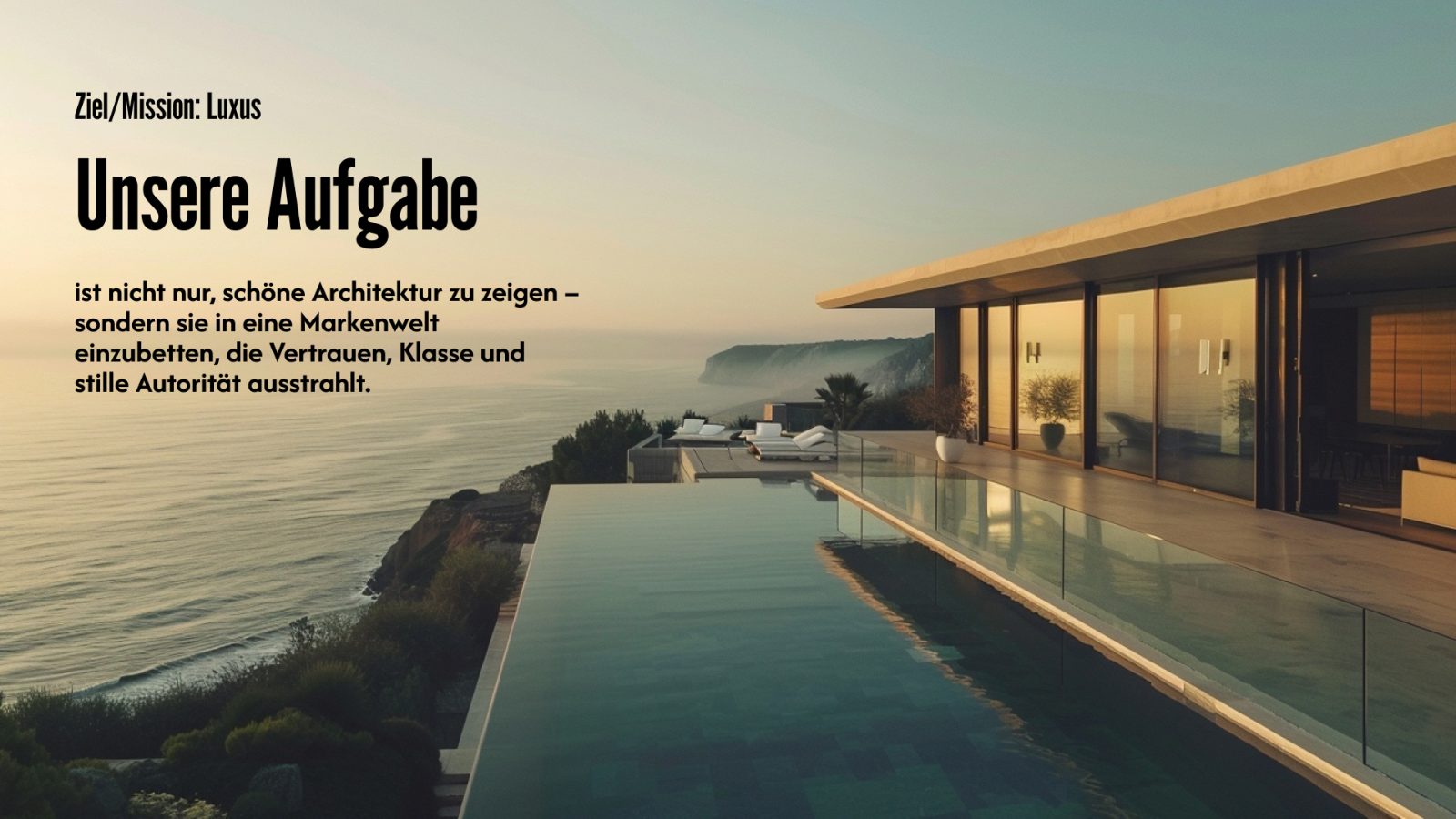 Infinity pool on the cliff