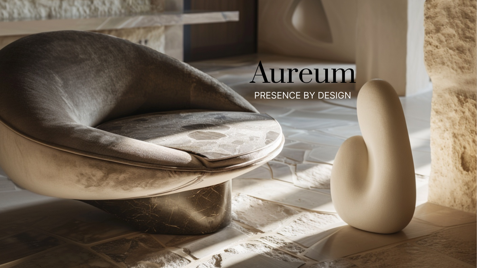 A sculptural chair