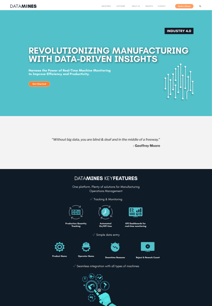 Datamines landing page