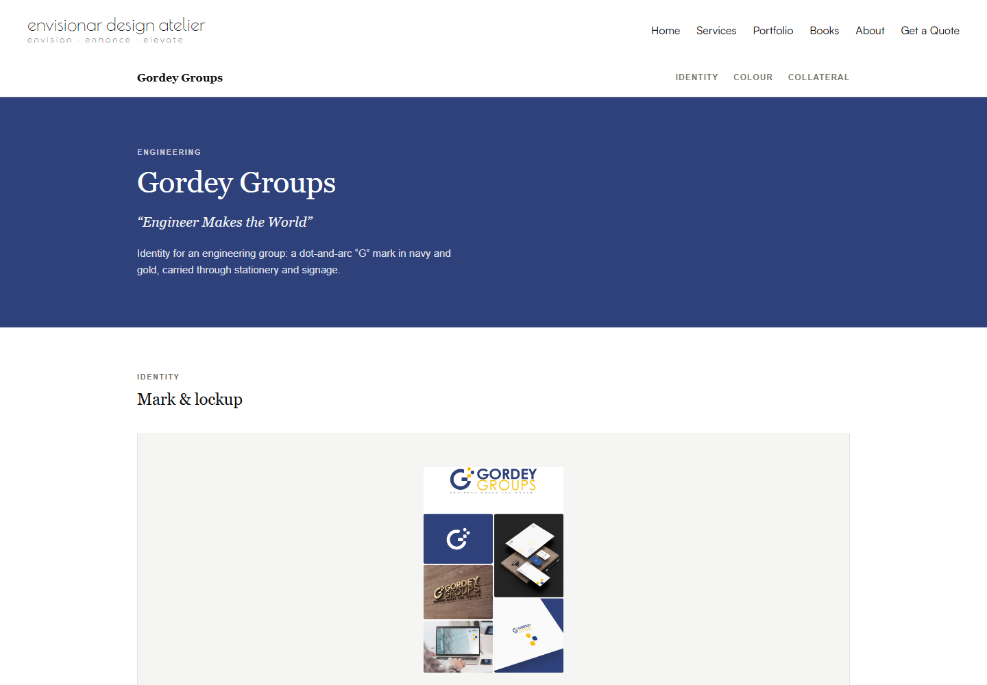 Gordey Groups page on envisionar.in