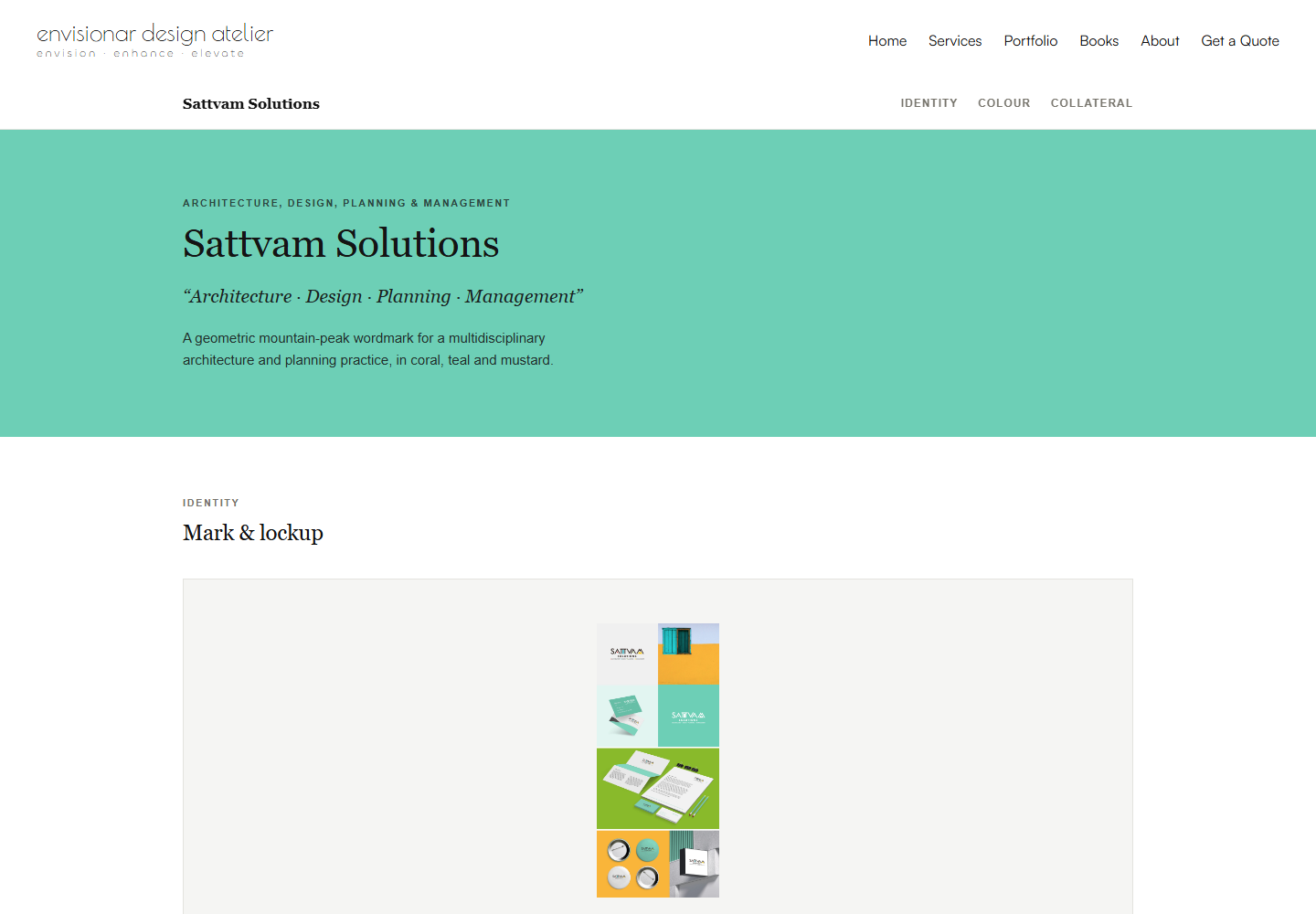 Sattvam Solutions page on envisionar.in