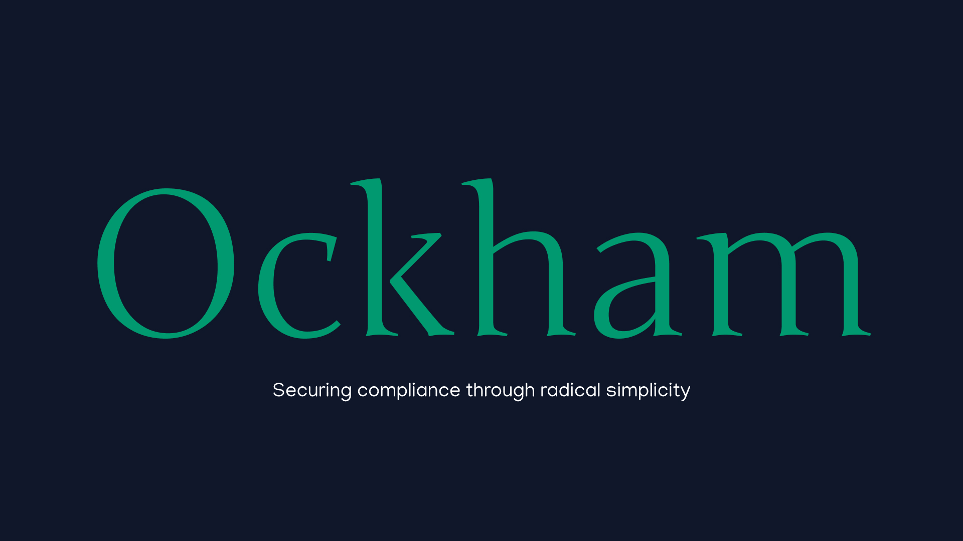 Ockham brand identity