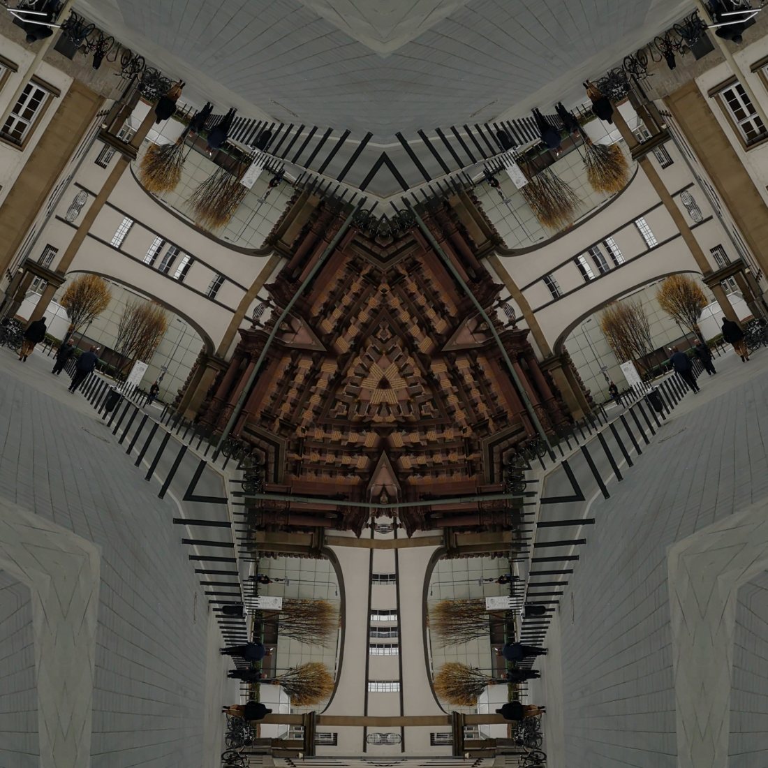 Buildings, folded., study 2