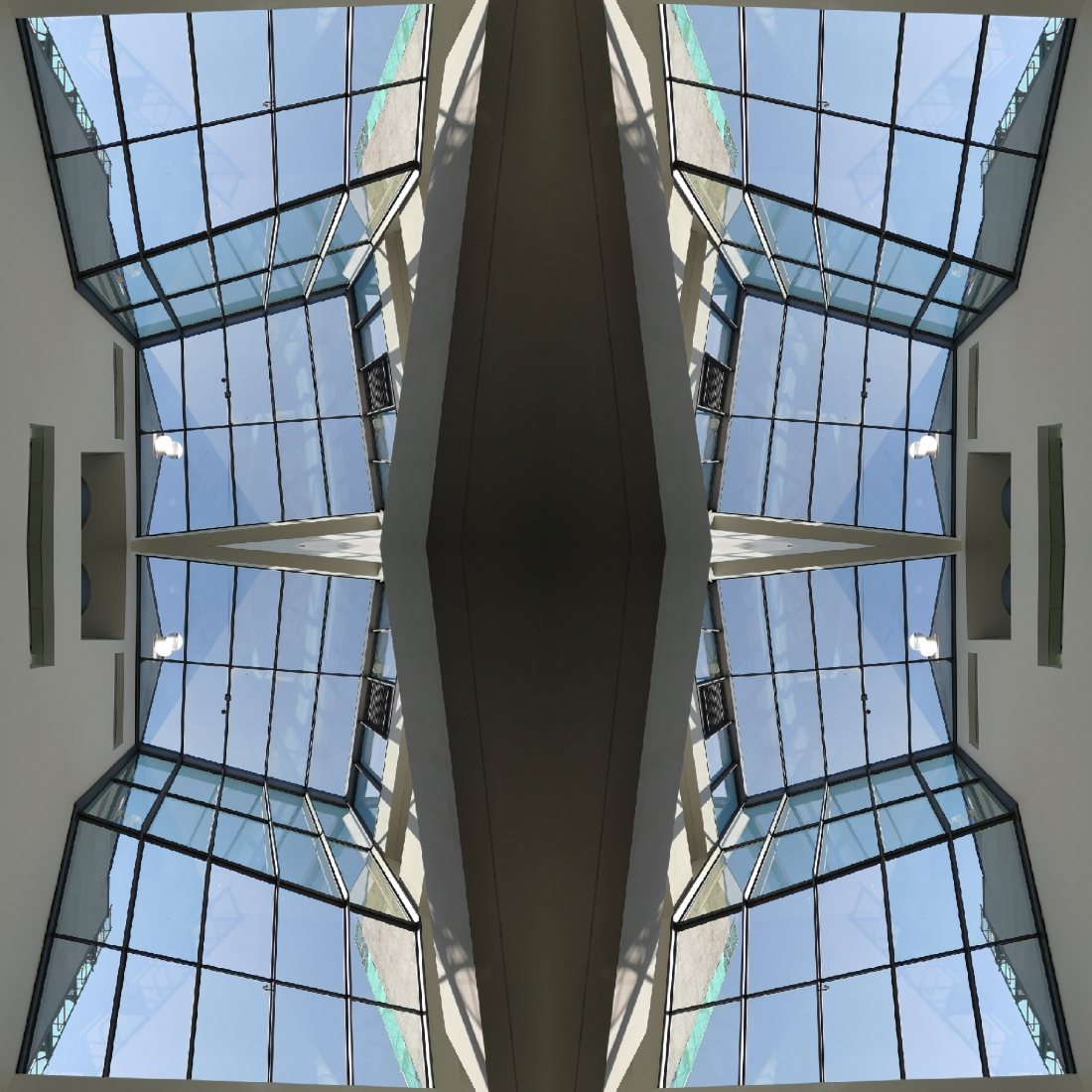 Buildings, folded., study 3