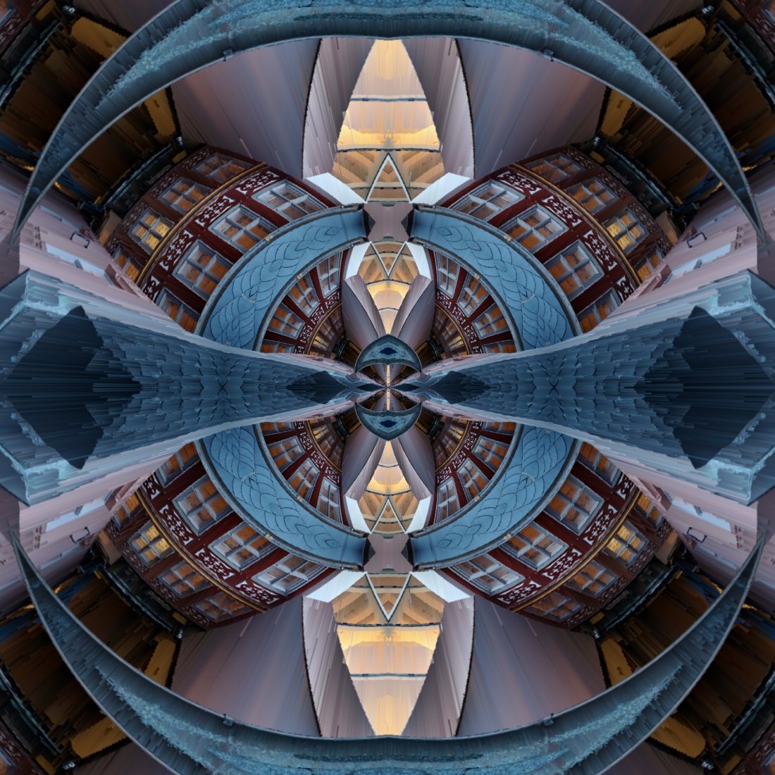 Buildings, folded., study 17