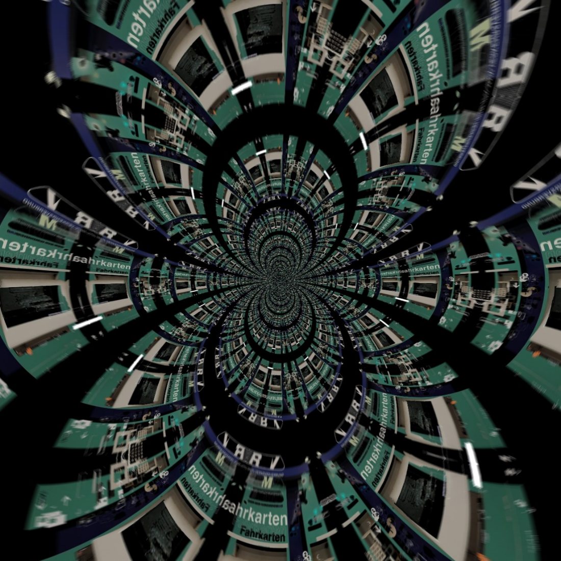 Glitch and swirl., study 9