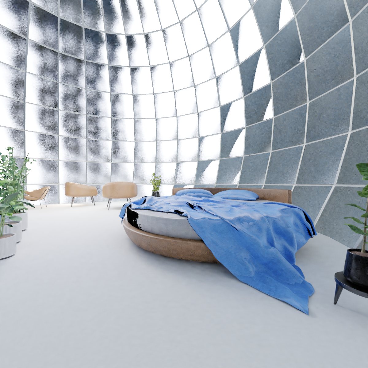 Interior view 1 of the sphere
