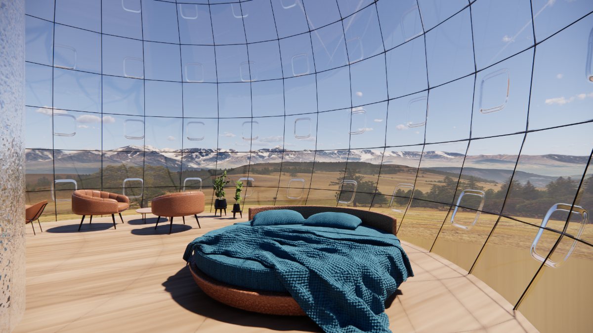 Interior view 2 of the sphere