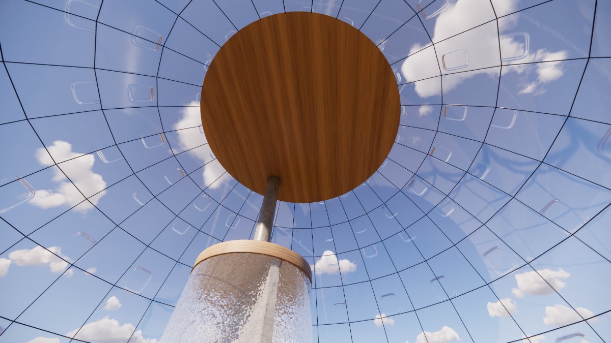 Interior view 3 of the sphere
