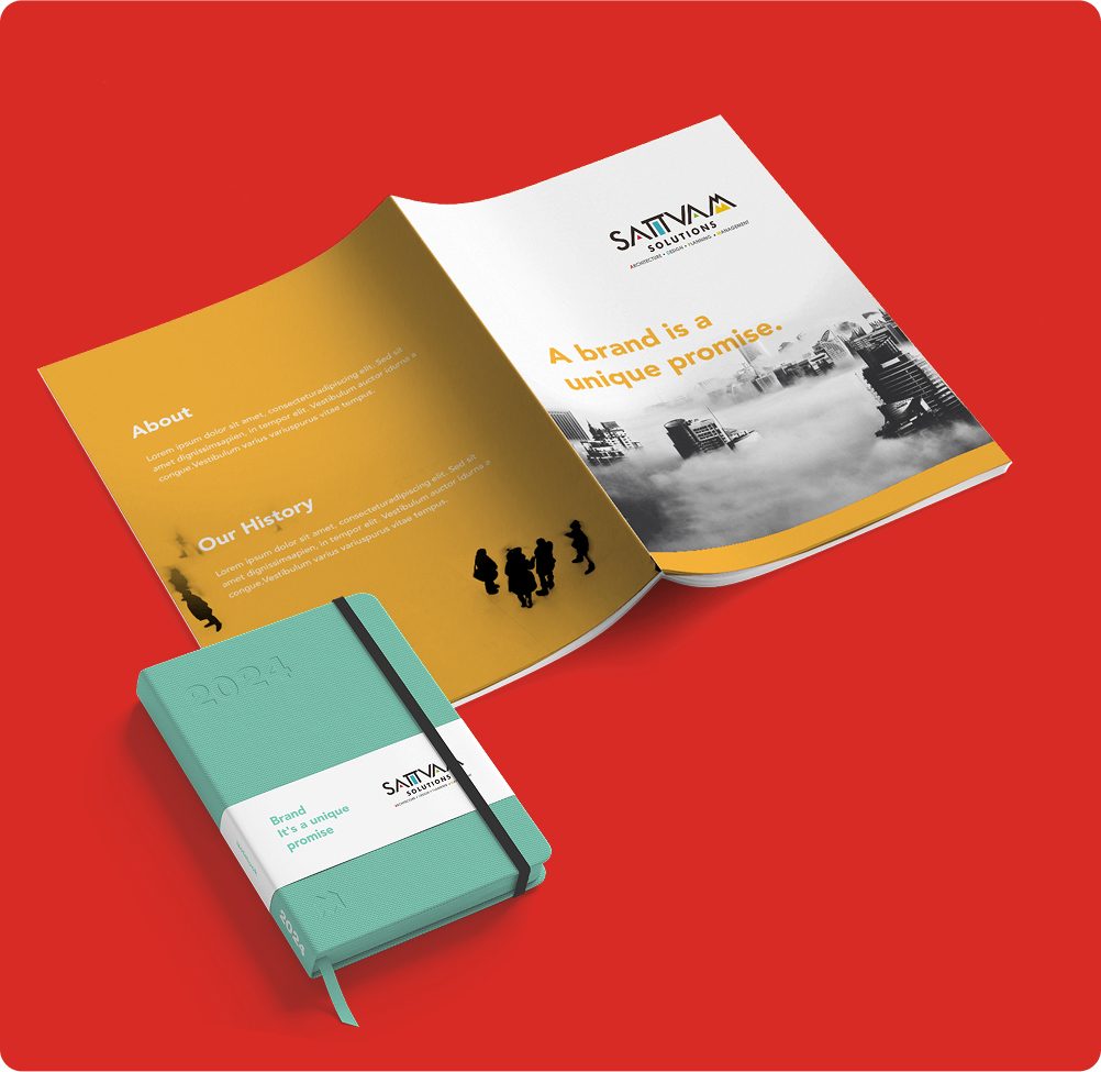 Sattvam Solutions identity mockup