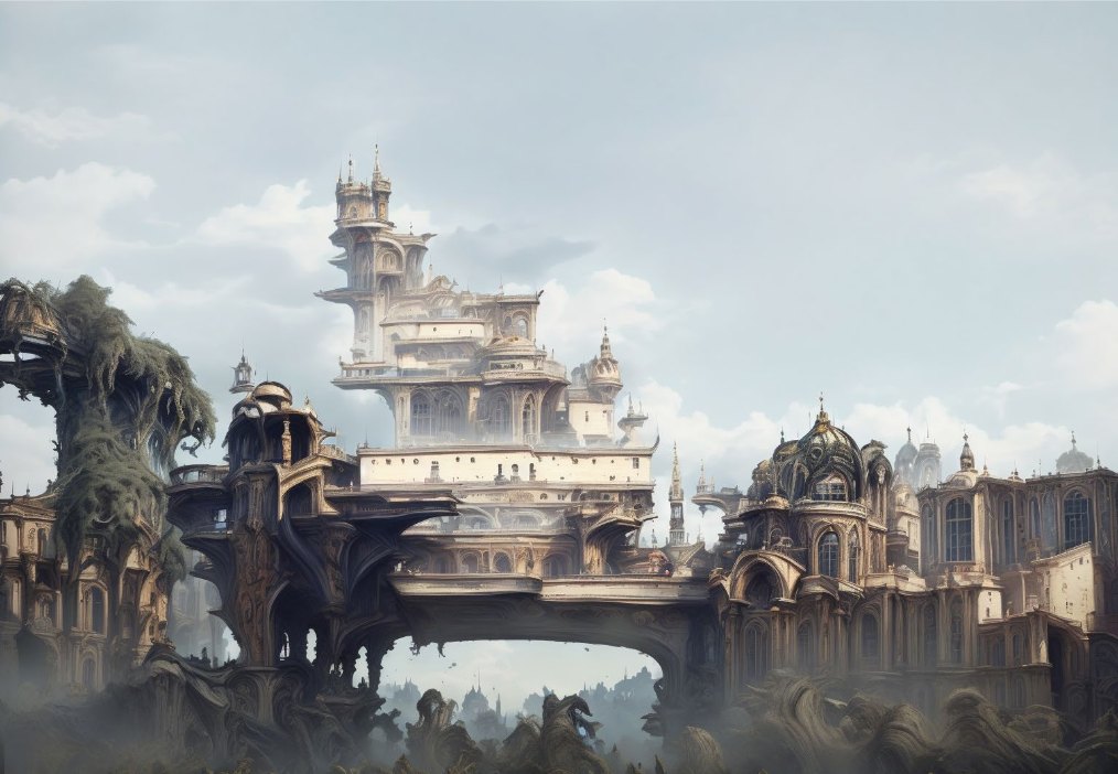 The studio site re-imagined by AI, alternative reality 6