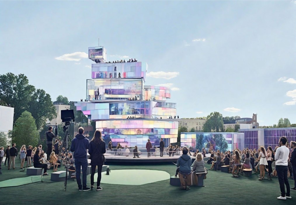 The studio site re-imagined by AI, alternative reality 2