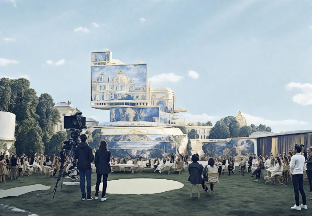 The studio site re-imagined by AI, alternative reality 3